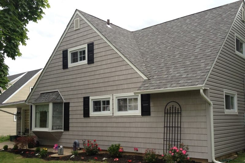 Front of house shingles