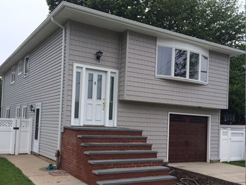 Front of house siding