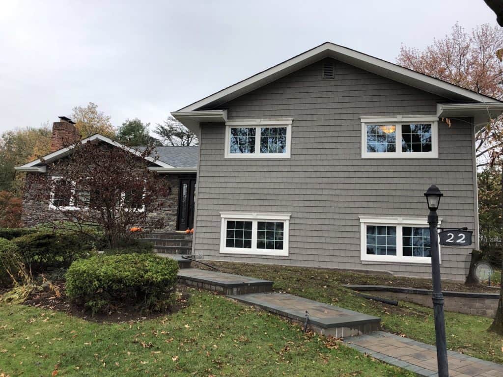 Front of house siding