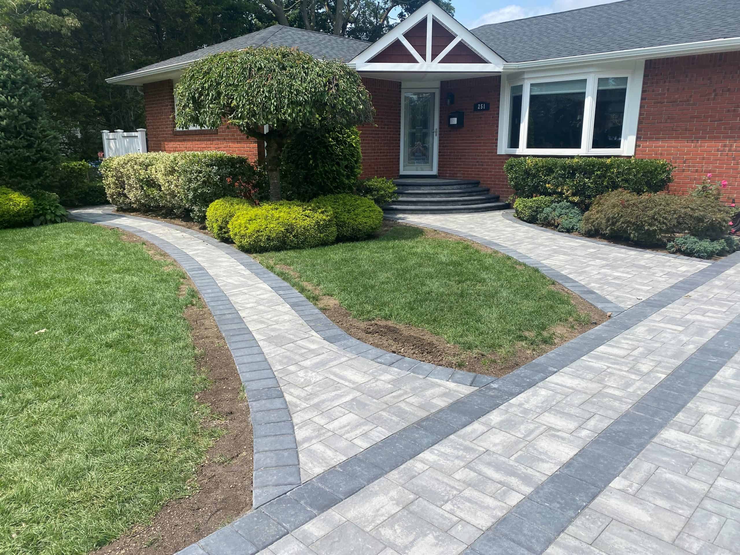 masonry front driveway